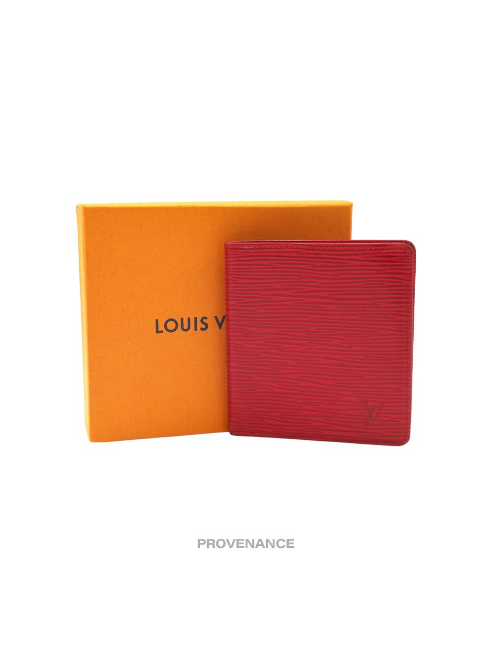 🔴 Louis Vuitton 6CC Bifold Wallet - Red Epi Leather